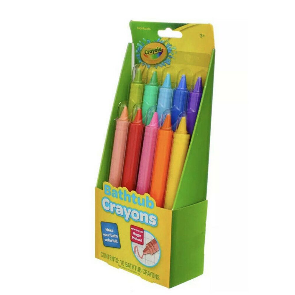 Crayola Bathtub Crayons, Assorted Colors, 10 Ct New In Package